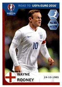 2015 Panini Road to UEFA Euro 2016 Stickers #80 Wayne Rooney Front