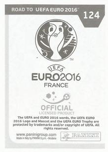2015 Panini Road to UEFA Euro 2016 Stickers #124 Lazaros Christodoulopoulos Back