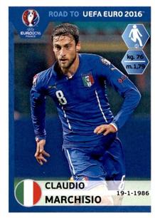 2015 Panini Road to UEFA Euro 2016 Stickers #170 Claudio Marchisio Front