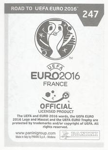 2015 Panini Road to UEFA Euro 2016 Stickers #247 Paul Papp Back