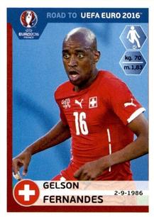 2015 Panini Road to UEFA Euro 2016 Stickers #359 Gelson Fernandes Front