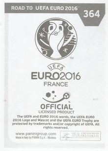 2015 Panini Road to UEFA Euro 2016 Stickers #364 Valentin Stocker Back