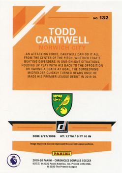 2019-20 Panini Chronicles #132 Todd Cantwell Back