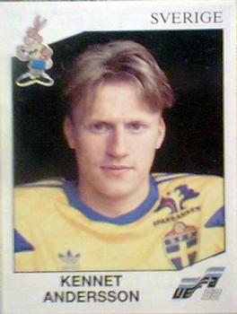 1992 Panini Euro '92 Stickers #35 Kennet Andersson Front