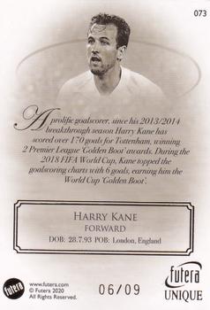 2020 Futera Unique World Football - Heritage Gold #73 Harry Kane Back