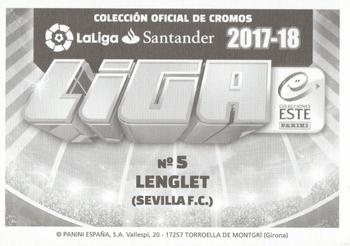 2017-18 Panini LaLiga Santander Este Stickers #556 Clement Lenglet Back