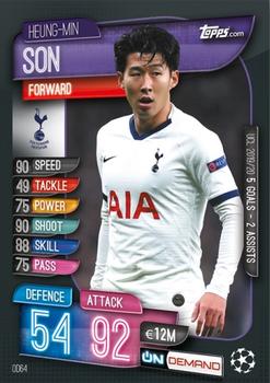 2019-20 Topps On-Demand Match Attax UEFA Champions League #OD64 Son Heung-Min Front