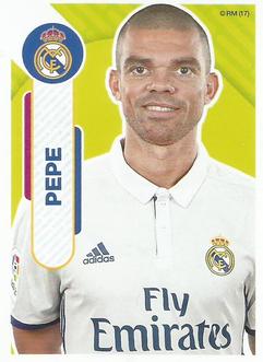 2016-17 Panini Real Madrid Stickers #50 Pepe Front