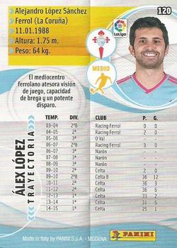 2015-16 Panini Megacracks Liga BBVA #120 Álex López Back