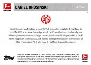 2019-20 Topps Now Bundesliga English #29 Daniel Brosinski Back