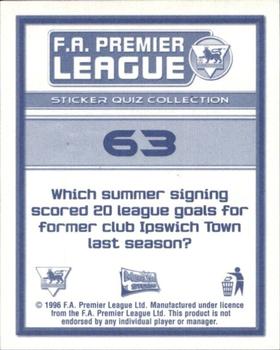 2005-06 Merlin FA Premier League Sticker Quiz Collection #63 Darren Bent Back