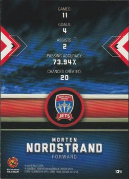 2016-17 Tap 'N' Play Football Australia #134 Morten Nordstrand Back