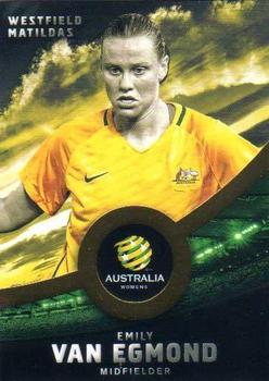 2016-17 Tap 'N' Play Football Australia - Gold Parallel #39 Emily Van Egmond Front
