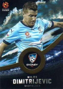 2016-17 Tap 'N' Play Football Australia - Gold Parallel #159 Miloš Dimitrijević Front