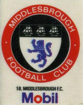 1983 Mobil Football Club Badges #18. Middlesbrough Badge Front