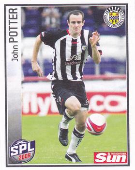 2009 Panini Scottish Premier League Stickers #486 John Potter Front