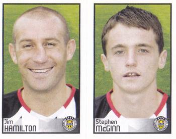 2009 Panini Scottish Premier League Stickers #503 / 505 Jim Hamilton / Stephen McGinn Front