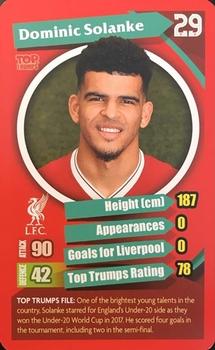 2017-18 Top Trumps Liverpool #NNO Dominic Solanke Front