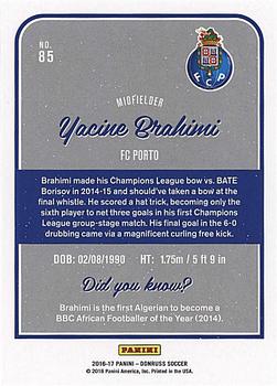 2016-17 Donruss - Silver #85 Yacine Brahimi Back