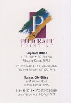 2003 Pittcraft Printing Kansas City Wizards #NNO Jose Luis Burciaga Jr. Back
