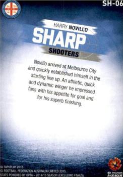 2015-16 Tap 'N' Play Football Federation Australia - Sharp Shooters #SH-06 Harry Novillo Back