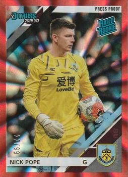 2019-20 Panini Chronicles - Donruss Press Proof Red Laser #47 Nick Pope Front