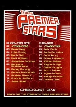 2004-05 Topps Premier Stars - Checklists #2 Checklist 2: 62-121 Front