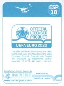 2020 Panini UEFA Euro 2020 International Stickers Preview #ESP18 Santi Cazorla Back
