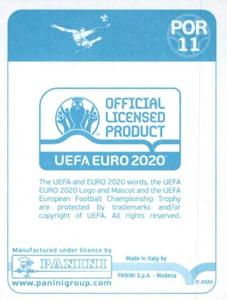 2020 Panini UEFA Euro 2020 International Stickers Preview #POR11 Mario Rui Back
