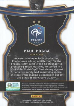 2020 Panini Select UEFA Euro #52 Paul Pogba Back
