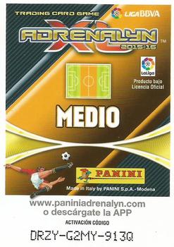 2015-16 Panini Adrenalyn XL Liga BBVA #424 Arda Turan / Andres Iniesta Back