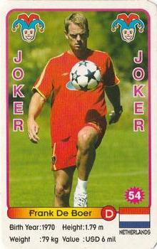 2002 Akaş Akbalık Football Stars New Season Blue Back #54 Frank De Boer Front