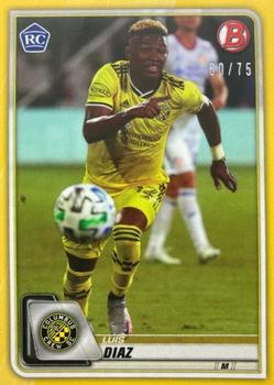 2020 Bowman MLS - Yellow #17 Luis Diaz Front