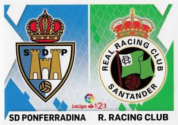 2019-20 Panini LaLiga Santander Este Stickers - Escudos Liga 1/2/3 #9 Ponferradina / Racing Front