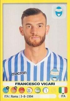 2018-19 Panini Calciatori Stickers #484 Francesco Vicari Front