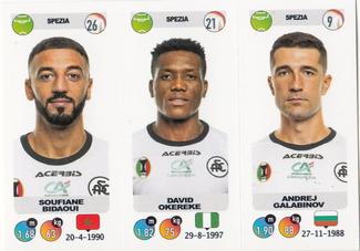 2018-19 Panini Calciatori Stickers #700 Soufiane Bidaoui / David Okereke / Andrej Galabinov Front