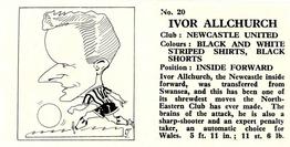 1960 Chix Confectionery Footballers #20 Ivor Allchurch Back