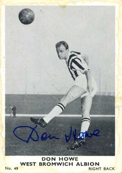 1961 A&BC Footballers #49 Don Howe Front
