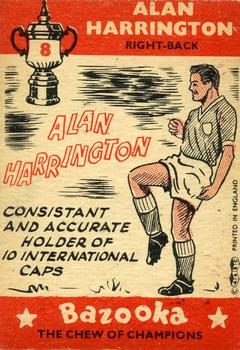 1962 A&BC Chewing Gum Bazooka #8 Alan Harrington Back