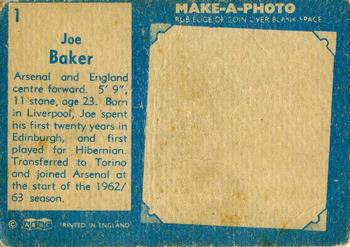 1963 A&BC Footballers #1 Joe Baker Back