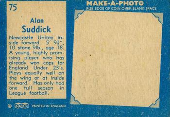 1963 A&BC Footballers #75 Alan Suddick Back
