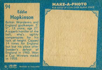 1963 A&BC Footballers #94 Eddie Hopkinson Back