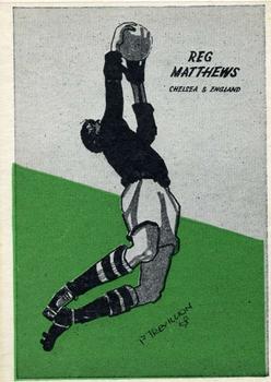 1958 Master Vending Cardmaster Football Tips #11 Reg Matthews Front