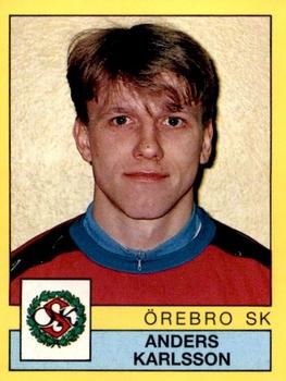 1991 Panini Fotboll 91 Allsvenskan #197 Anders Karlsson Front