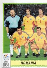2000 Panini UEFA Euro Belgium-Netherlands Stickers #27 Team Romania Front