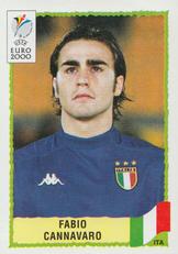 2000 Panini UEFA Euro Belgium-Netherlands Stickers #169 Fabio Cannavaro Front