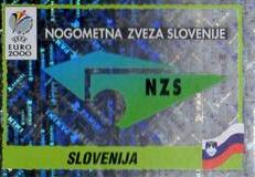 2000 Panini UEFA Euro Belgium-Netherlands Stickers #252 Emblem Slovenia Front