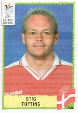 2000 Panini UEFA Euro Belgium-Netherlands Stickers #330 Stig Tofting Front