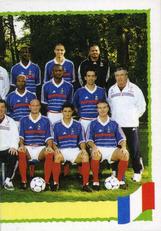 2000 Panini UEFA Euro Belgium-Netherlands Stickers #338 Team France Front