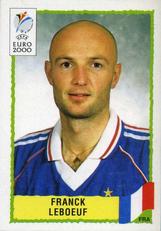 2000 Panini UEFA Euro Belgium-Netherlands Stickers #342 Frank Leboeuf Front